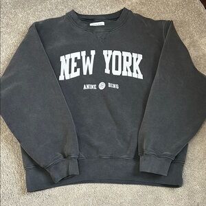 Anine Bing Black Crewneck Sweater New York Style